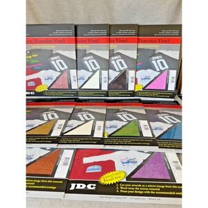 Glitter HTV Heat Transfer Vinyl Lot Cricut Silhouette Pink Gold Aqua Black